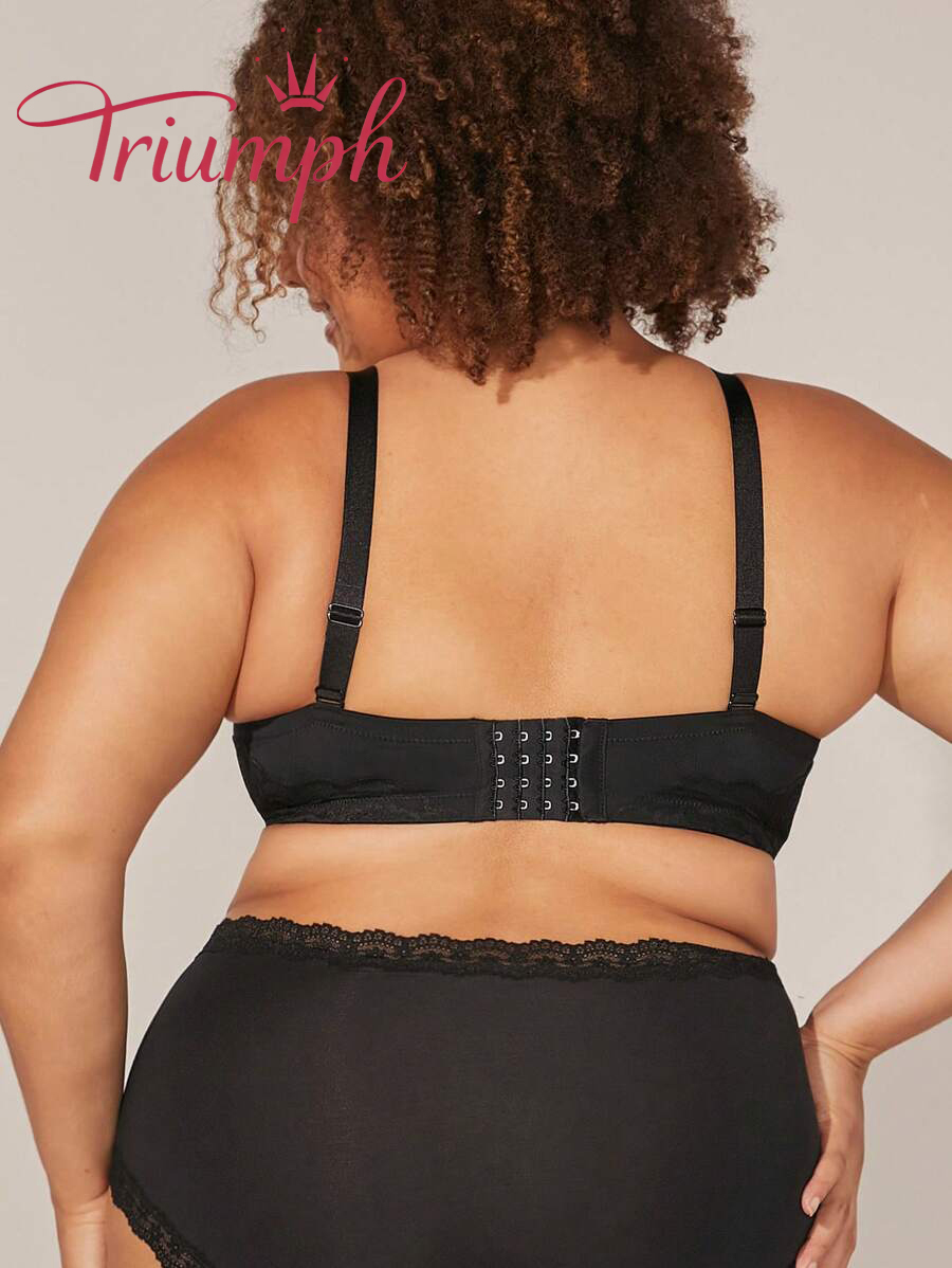 Triumph - 4 szt. 💜 Biustonosz koronkowy Relaxed Curve Full Coverage bez podszewki