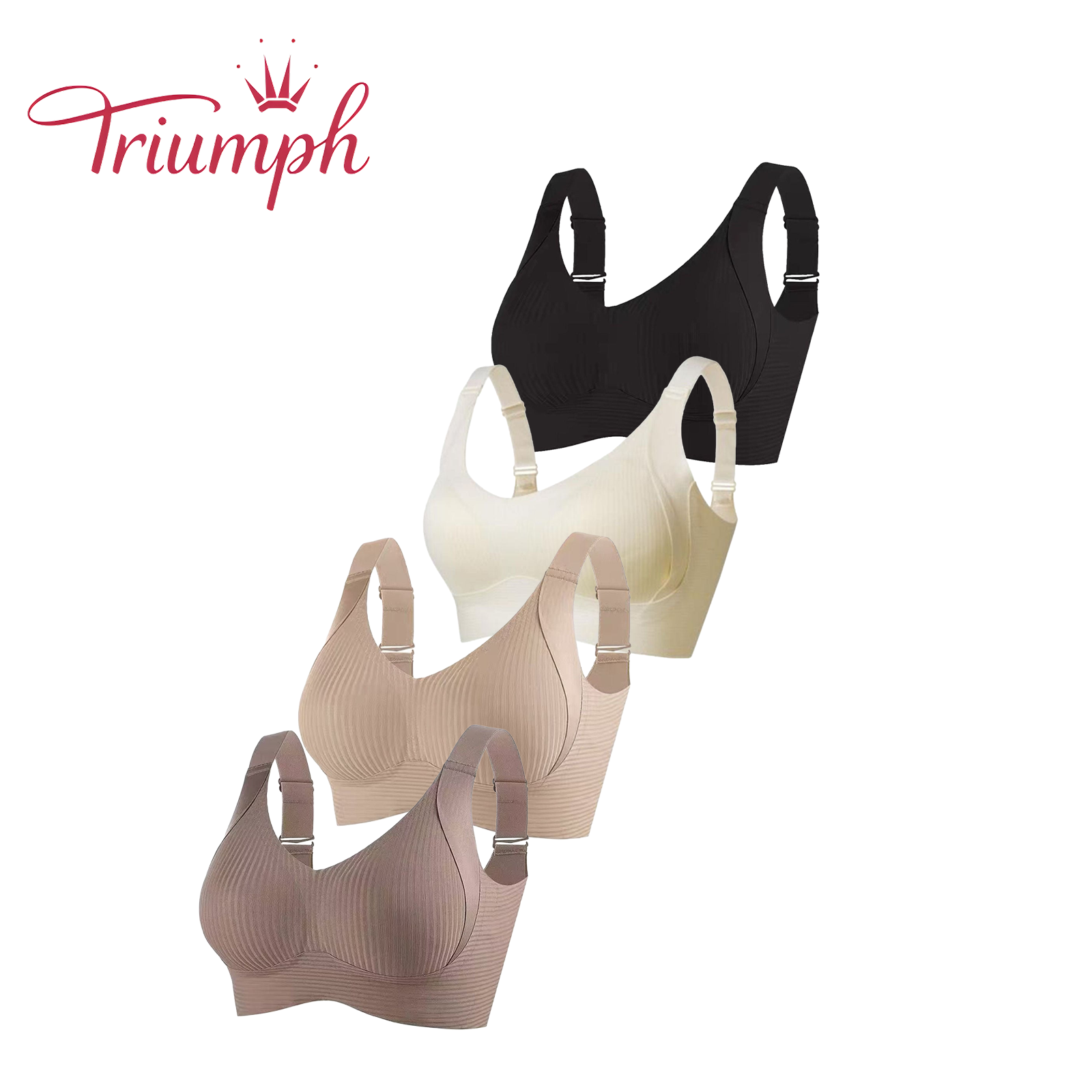 Triumph® 4-częściowy 💖 Biustonosz Full cup push-up – miękki i wygodny