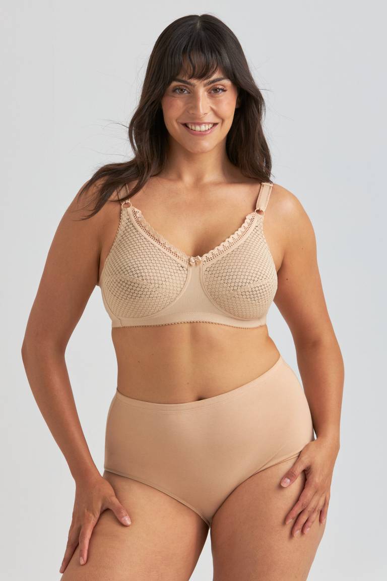 Triumph – 4 sztuki ✨Duży rozmiar biustonosza z koronki tkanej