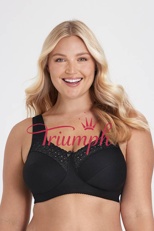 Triumph – 4 sztuki 🥇Biustonosz bez fiszbin, szeroki i wygodny