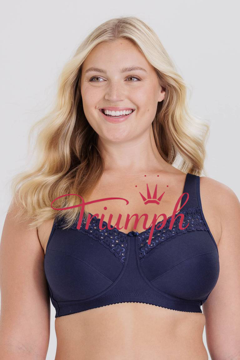 Triumph – 4 sztuki 🥇Biustonosz bez fiszbin, szeroki i wygodny