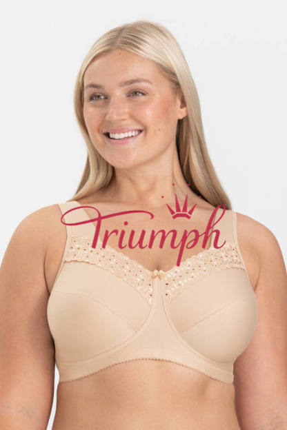 Triumph – 4 sztuki 🥇Biustonosz bez fiszbin, szeroki i wygodny