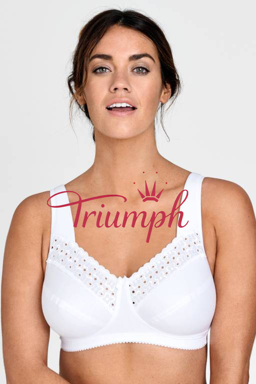 Triumph – 4 sztuki 🥇Biustonosz bez fiszbin, szeroki i wygodny