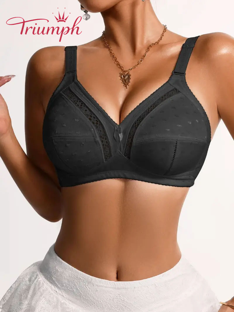 Triumph - (4 sztuki)🎀 Koronkowy seksowny biustonosz