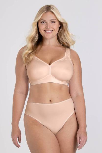 Triumph – 4 sztuki🌹Bezszwowy koronkowy biustonosz Plus Size – szerokie ramiączka dla większego komfortu