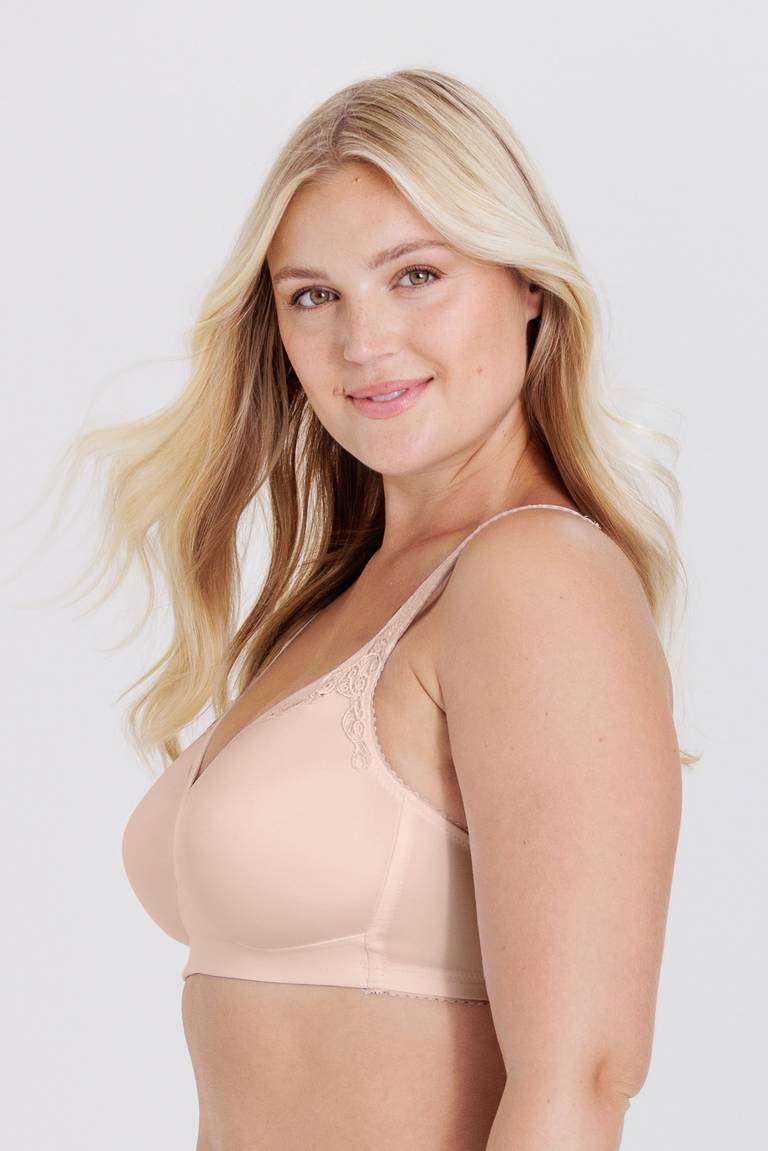 Triumph – 4 sztuki🌹Bezszwowy koronkowy biustonosz Plus Size – szerokie ramiączka dla większego komfortu