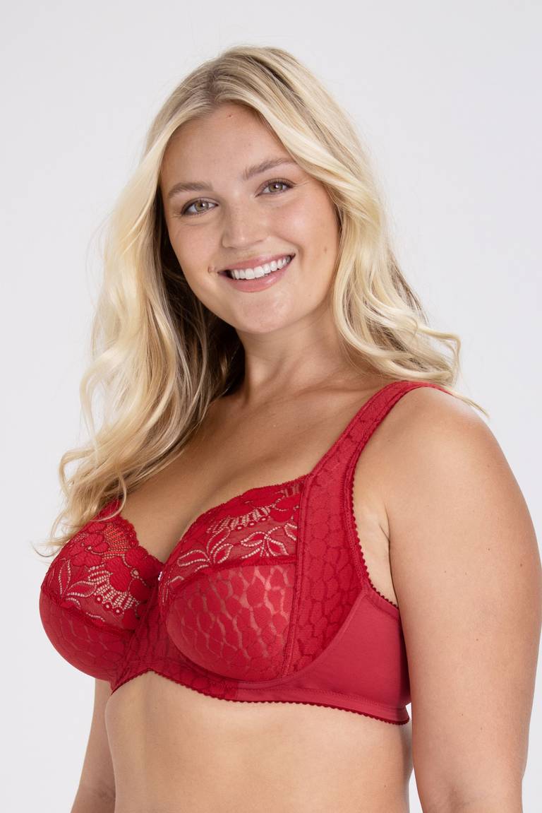 Triumph – 4 sztuki ✨ Koronkowy Wygodny biustonosz z szerokimi ramiączkami – Kup 1, otrzymaj 3 gratis!