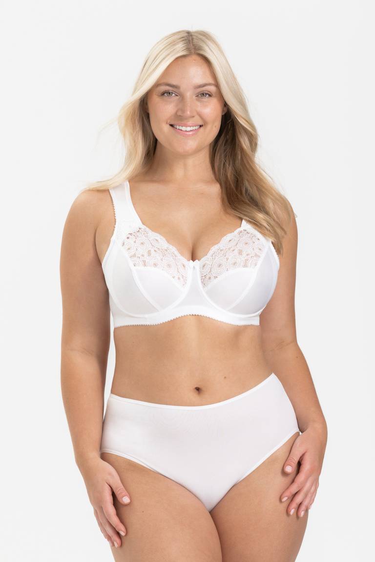 Triumph-4 sztuki ✨Biustonosz z oddychającego materiału Wygodny bez fiszbin w dużych rozmiarach Kup 1 dostaniesz 3 gratis