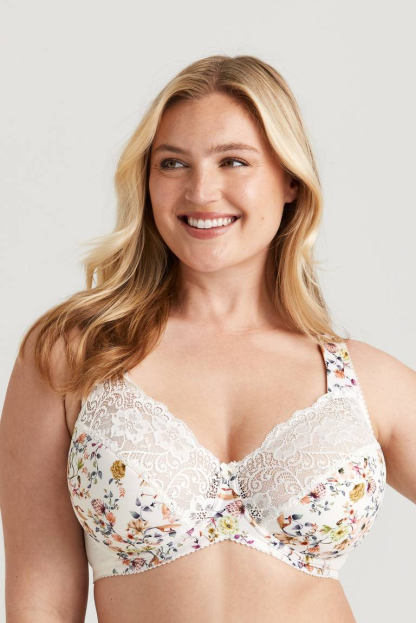 Triumph - (4 szt.) 🥇 Dwuwarstwowy biustonosz z romantycznym haftem