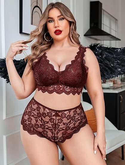 Triumph – 4 sztuki 👙 Biustonosz z koronką i seksownym paskiem dla kobiet w dużych rozmiarach