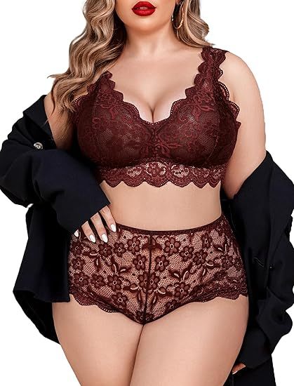 Triumph – 4 sztuki 👙 Biustonosz z koronką i seksownym paskiem dla kobiet w dużych rozmiarach