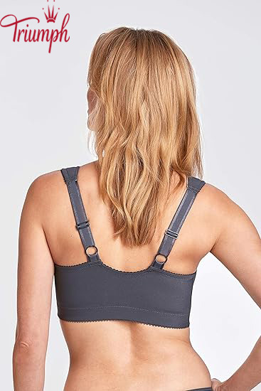 Triumph - (4 szt.) Żakardowy damski biustonosz typu bralette zapinany z przodu (bez stalowego kółka)