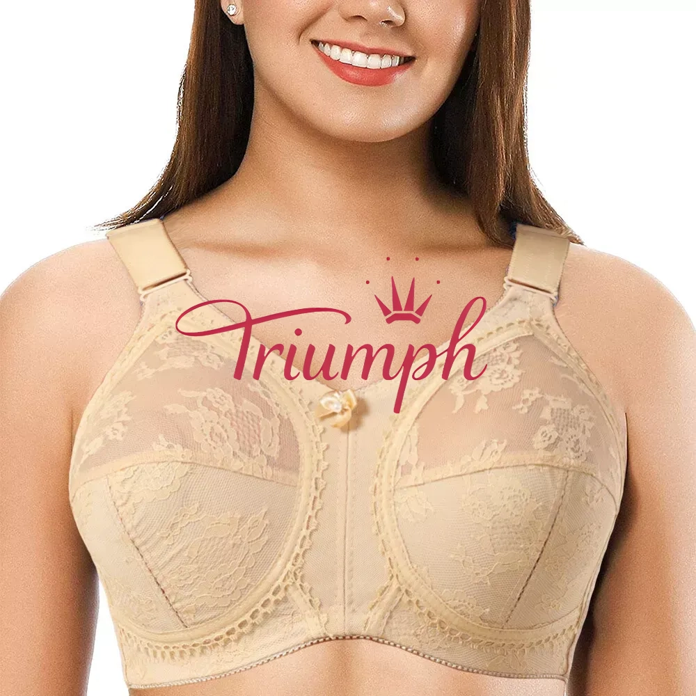 💖Triumph® 4-pak ✨Biustonosz transparentny bez pianki na duży biust