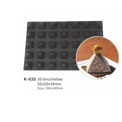 35-Cavity Triangle Silicone Cake Mould