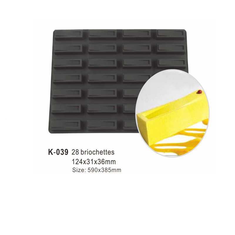 28-Cavity Strip Silicone Cake Mould 