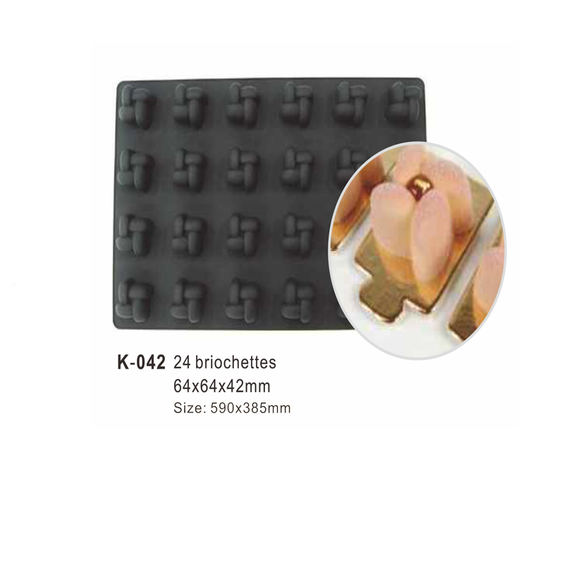 24-Cavity Square Silicone Cake Mould