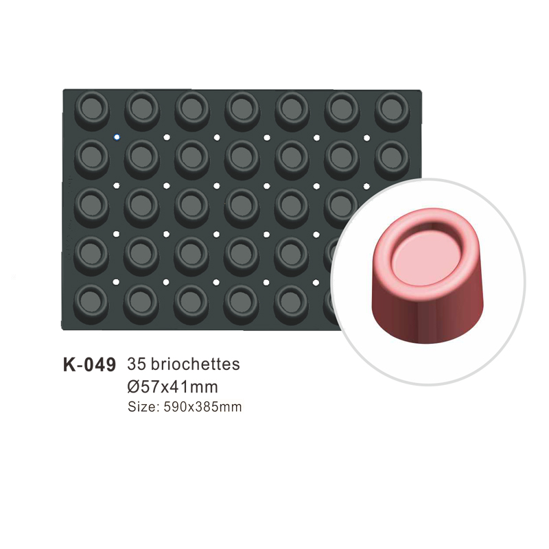 35-Cavity Cylinder Silicone Cake Mould