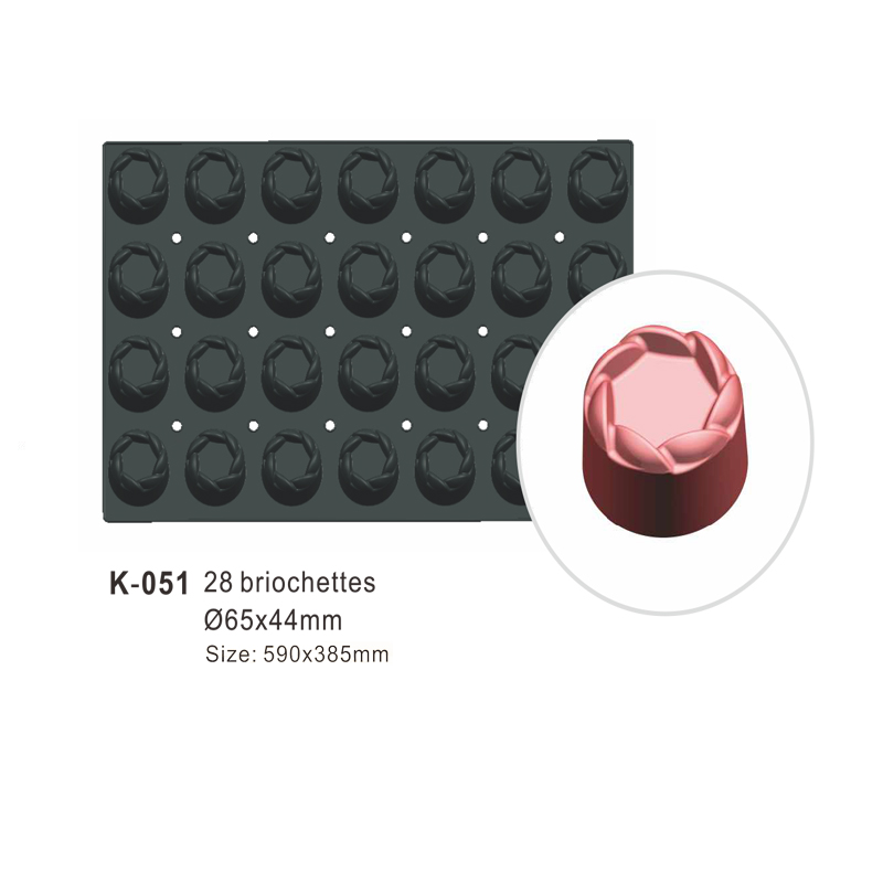 28-Cavity Cylinder Silicone Cake Mould