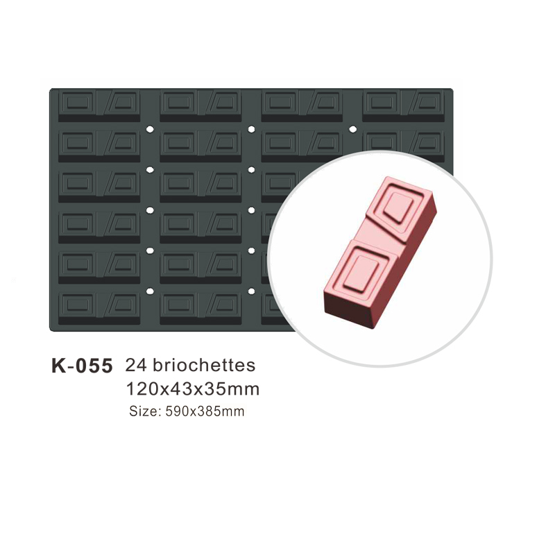 24-Cavity Strip Silicone Cake Mould