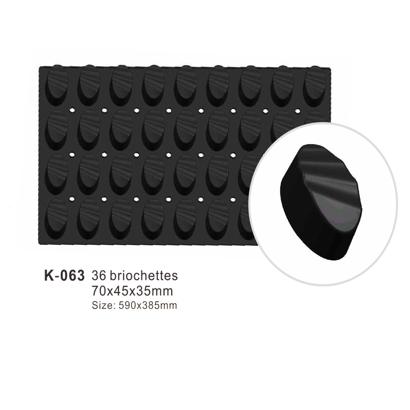 36-Cavity Ellipse Silicone Cake Mould