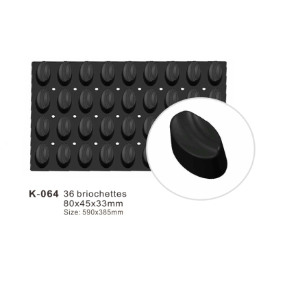 36-Cavity Ellipse Silicone Cake Mould