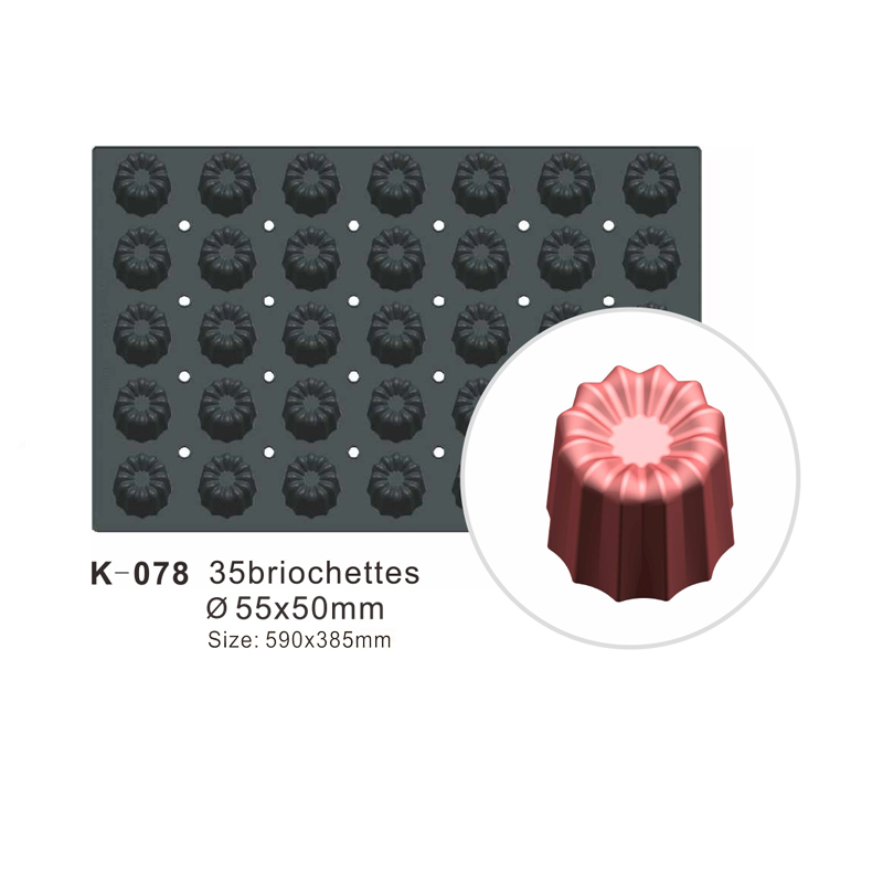 35-Cavity Cylinder Silicone Cake Mould