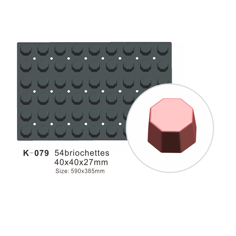 54-Cavity Cylinder Silicone Cake Mould