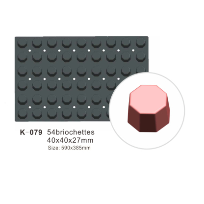 54-Cavity Cylinder Silicone Cake Mould