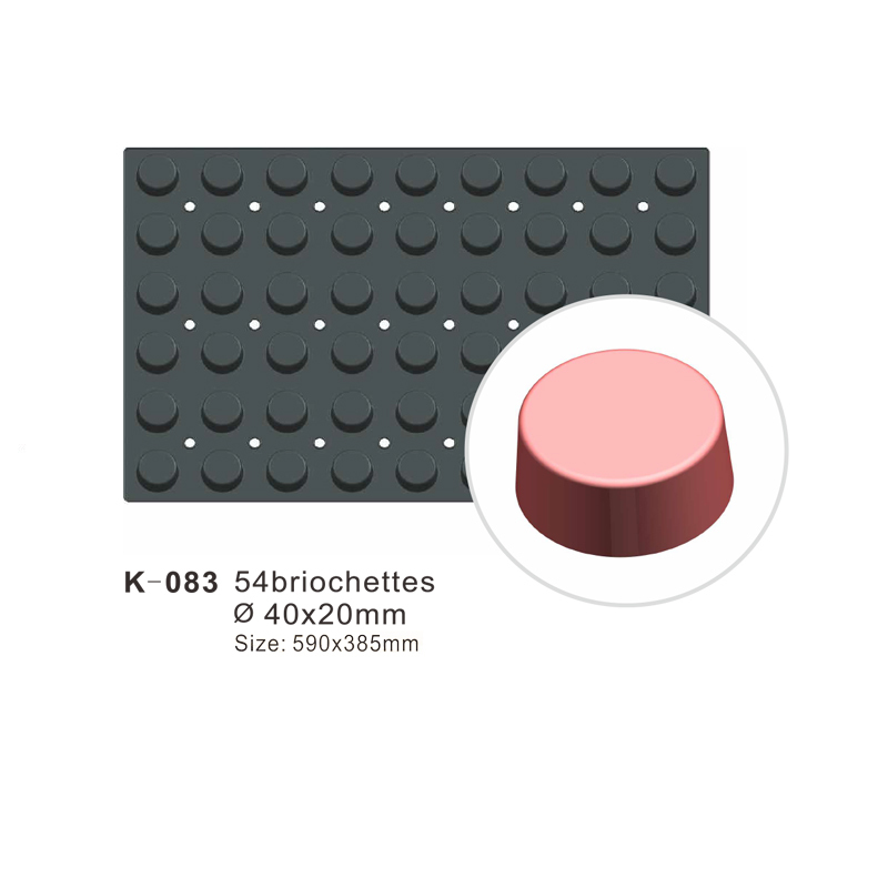 54-Cavity Circular ring type Silicone Cake Mould