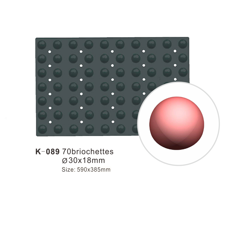 70-Cavity Round Silicone Cake Mould