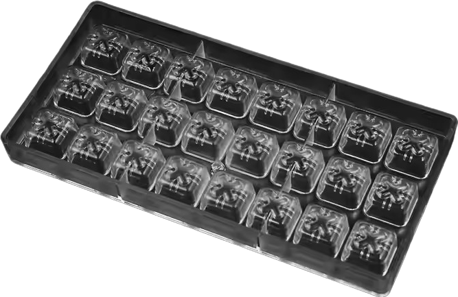 Heart Rose Chocolate Polycarbonate Mould