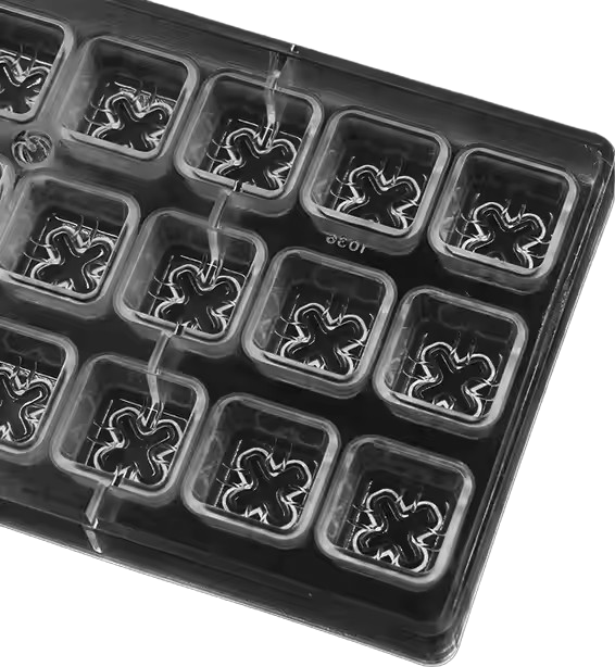 Heart Rose Chocolate Polycarbonate Mould