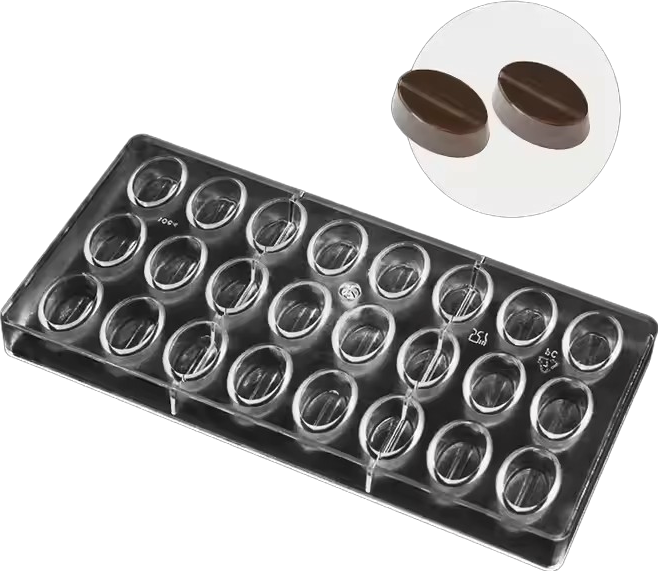 Coffee bean Chocolate Polycarbonate Mould