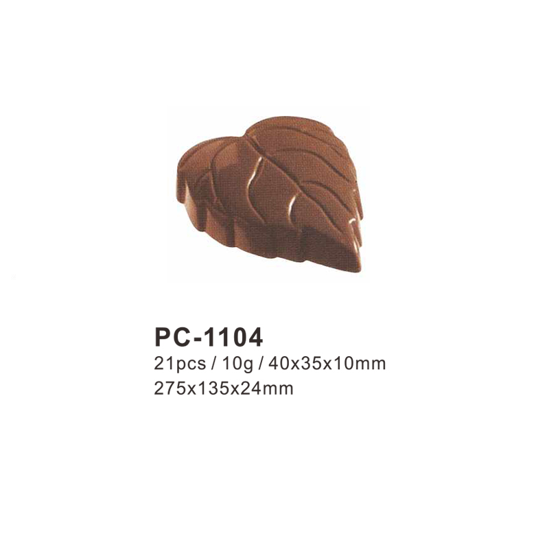 Leaf heart Chocolate Polycarbonate Mould