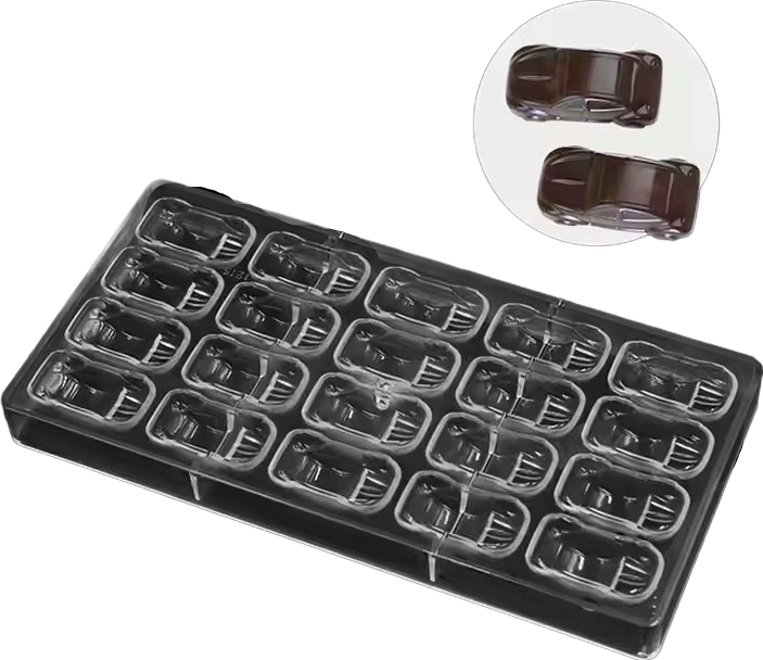 Mini Size Cars Mould Polycarbonate Chocolate Mould