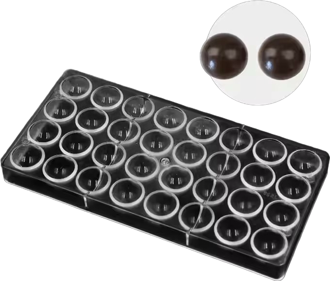 Ball shape Polycarbonate Chocolate  Mould 