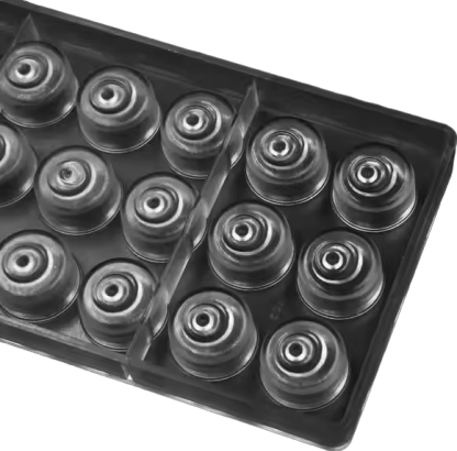 Swirled Dome Shape Polycarbonate Chocolate Mould