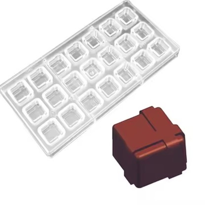 Square Polycarbonate Chocolate  Mould 