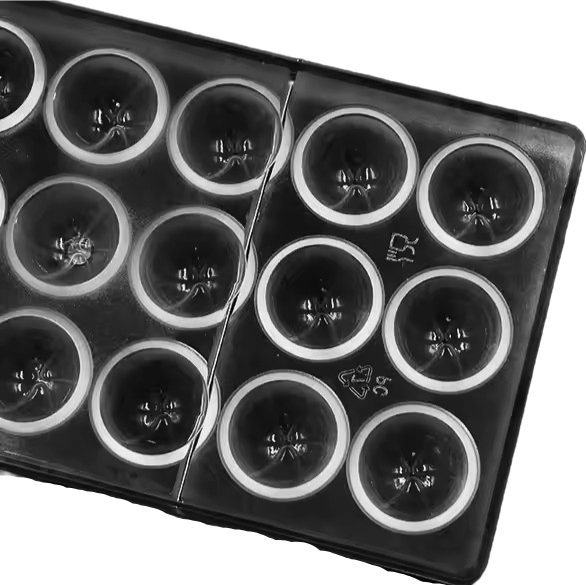 21pcs Half Ball Polycarbonate Chocolate  Mould 