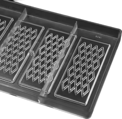 3 pcs Strip Polycarbonate Chocolate  Mould 