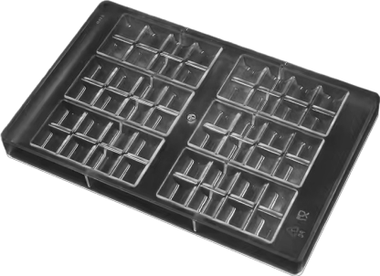 6 pcs Strip Polycarbonate Chocolate  Mould 