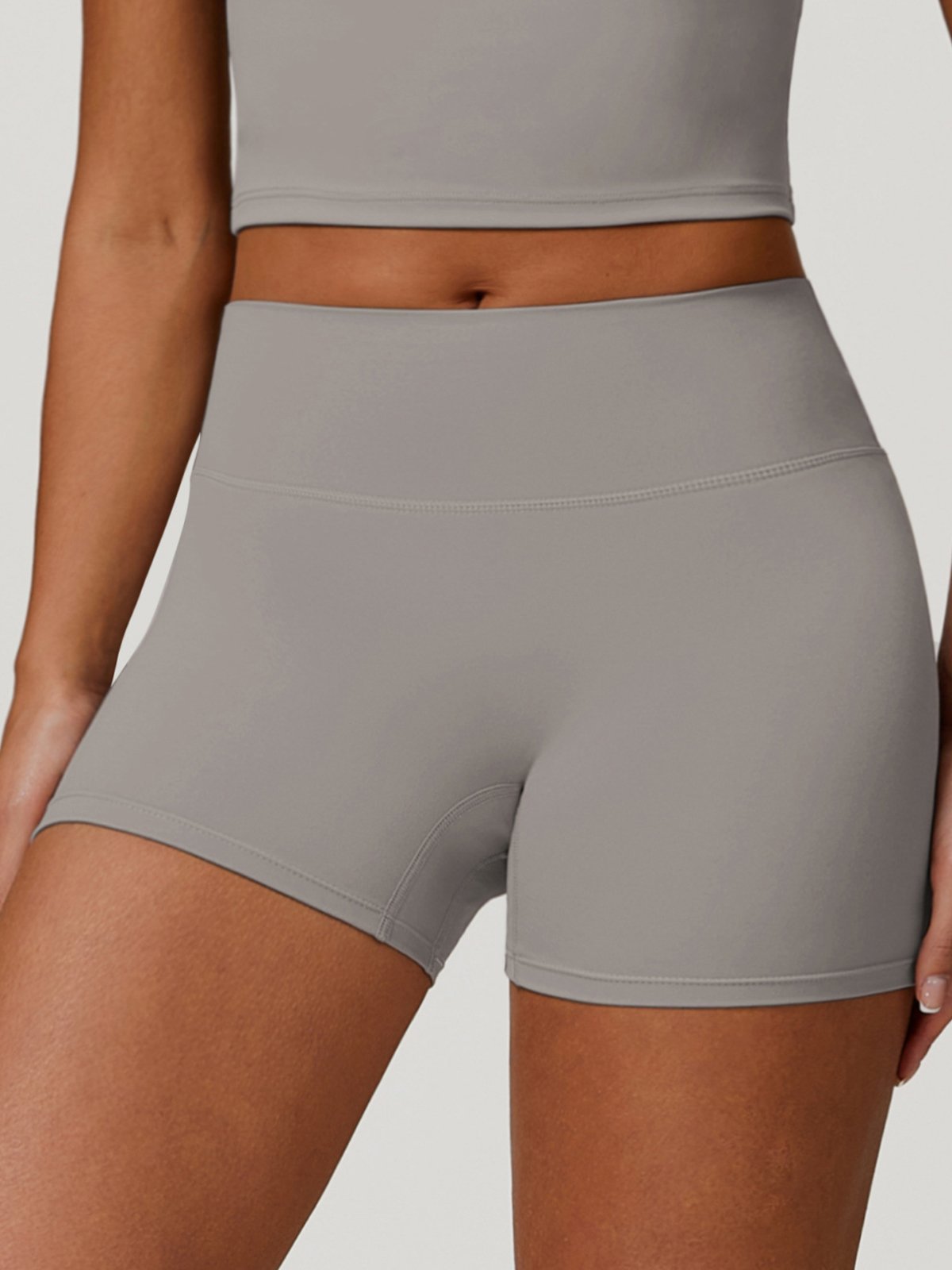 High-Rise Skinny Tummy Control Shorts 3"-OAKWEA