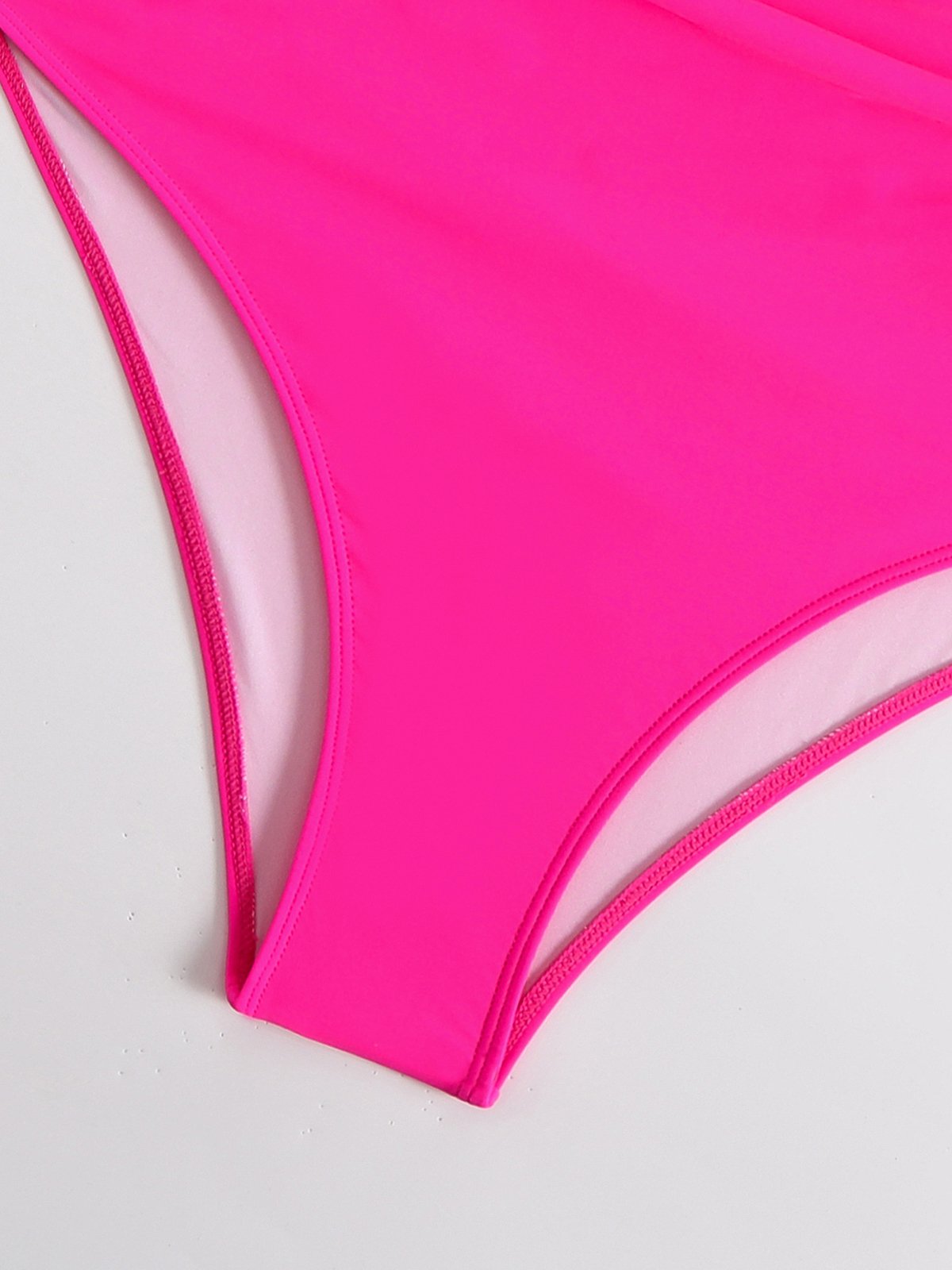 Colorblock Square Neck One-Piece Swimsuit-OAKWEA
