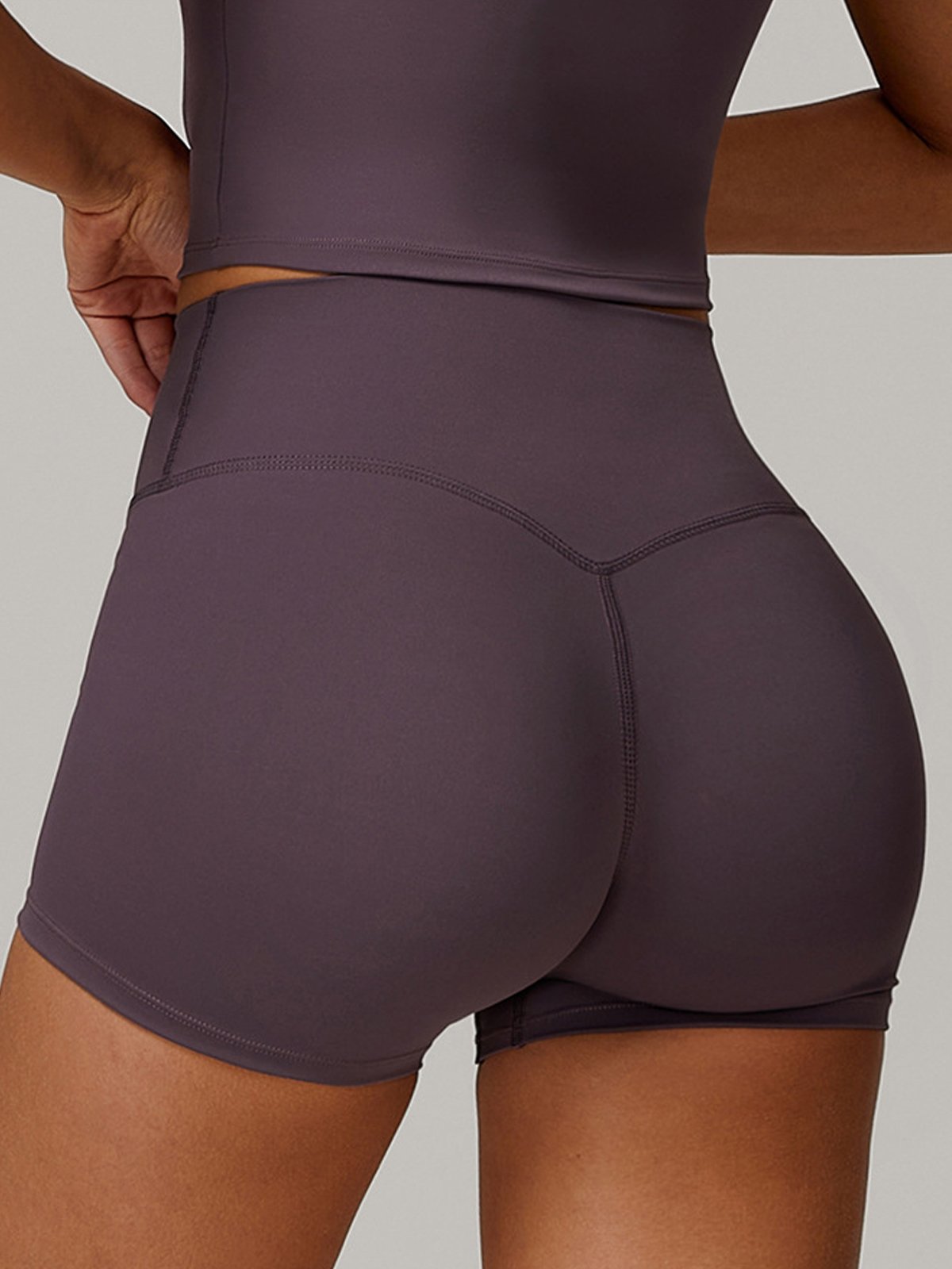 High-Rise Skinny Tummy Control Shorts 3"-OAKWEA