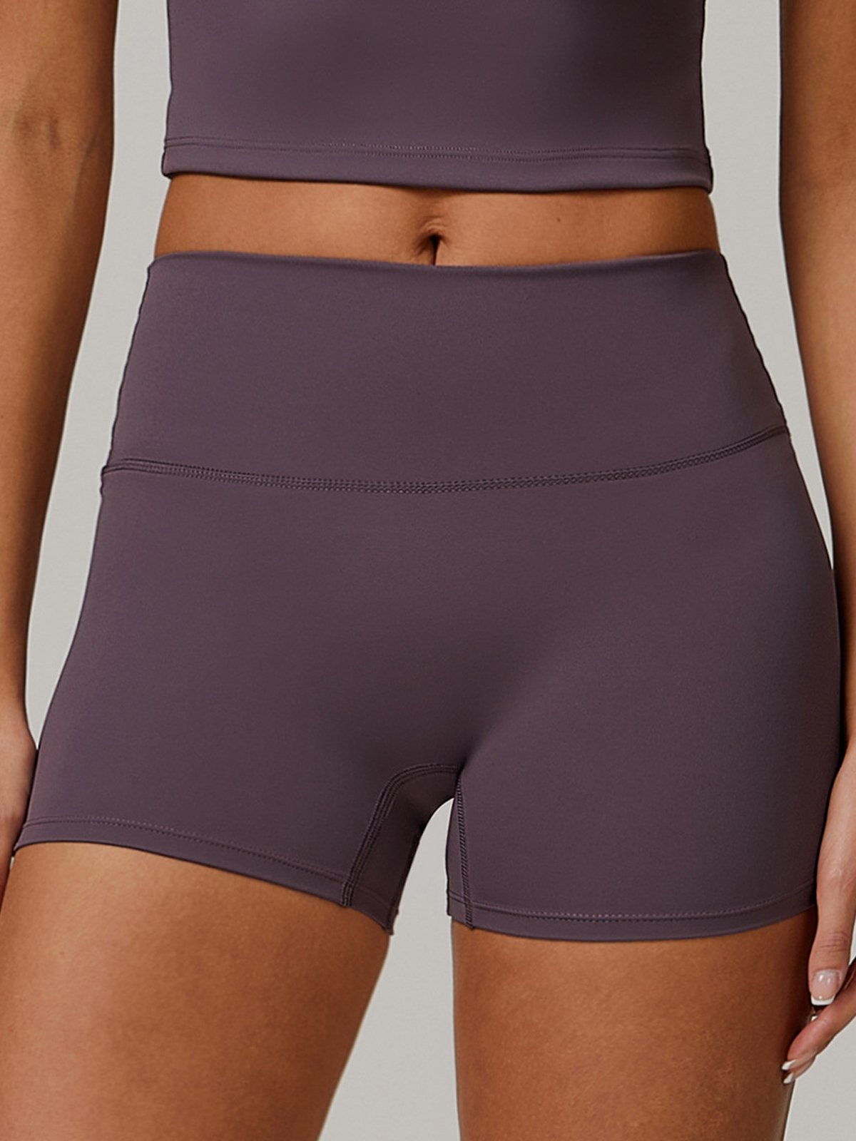 High-Rise Skinny Tummy Control Shorts 3"-OAKWEA