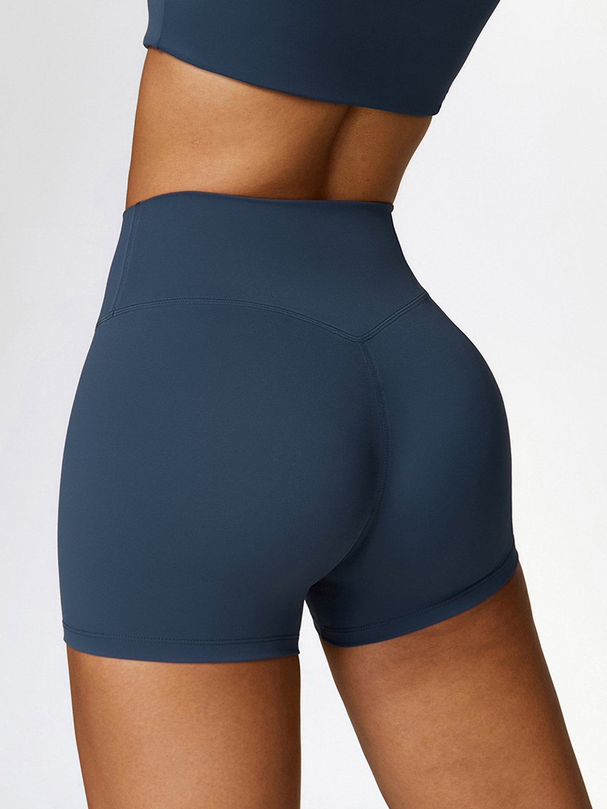 High-Rise Skinny Tummy Control Shorts 3"-OAKWEA