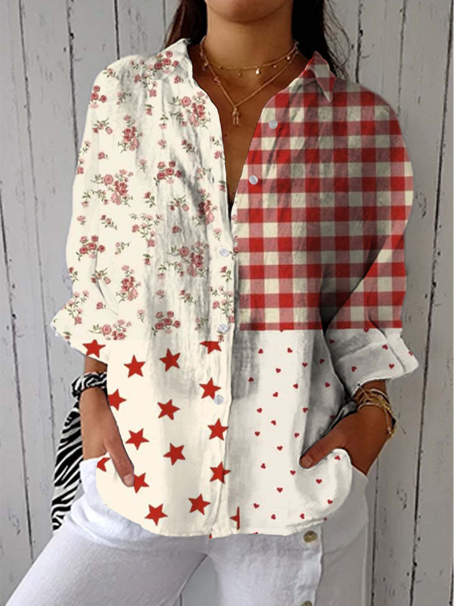 Laylani Country House Patchwork Blouse