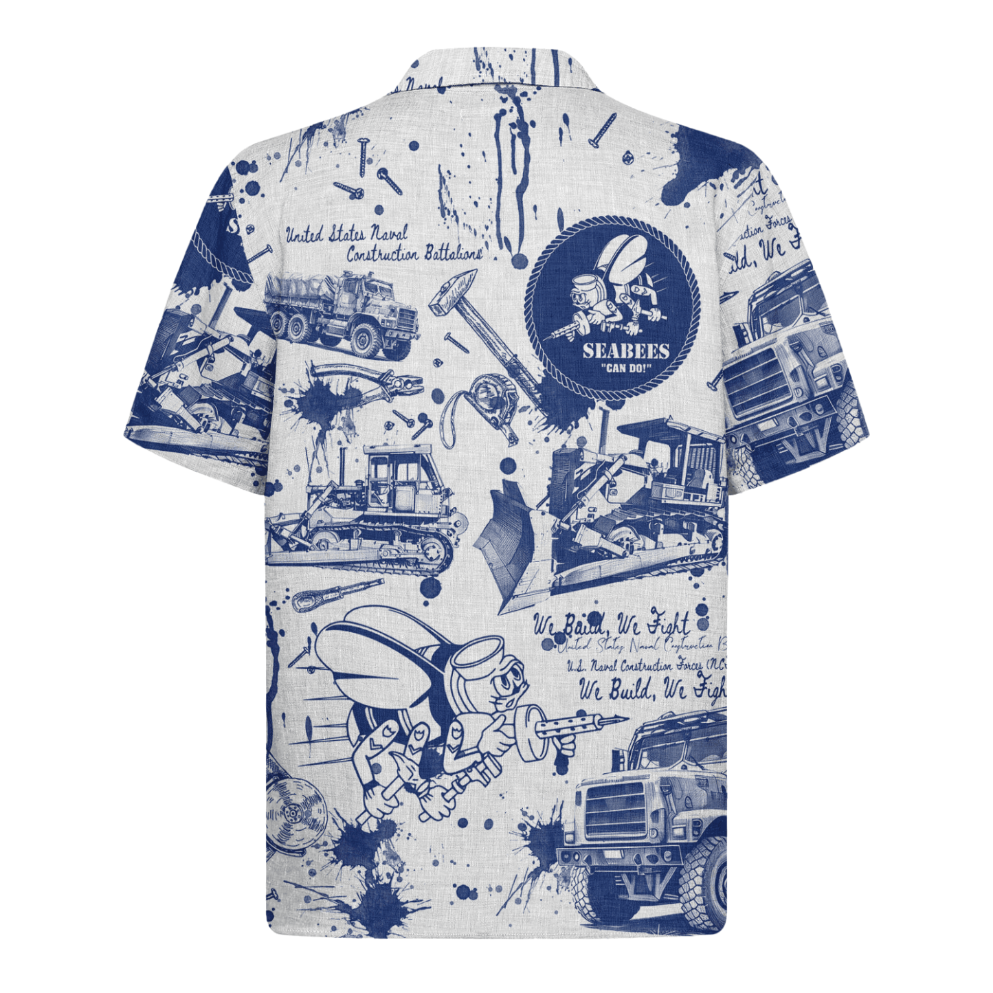 US Navy Seabees 250th Years Of Service Hawaiian Shirt