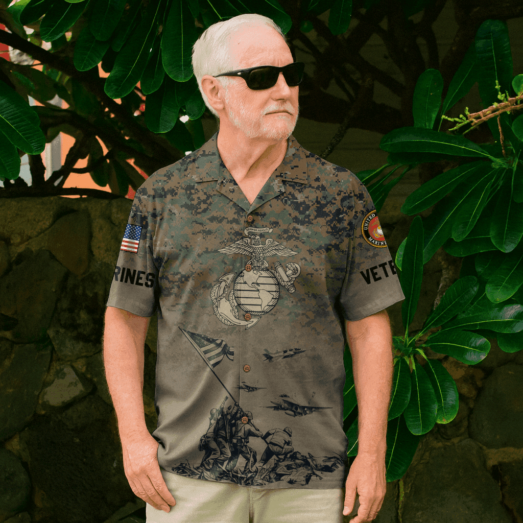 US MARINE 250th Years Of Service Hawaiian Shirt