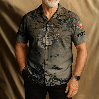 US MARINE 250th Years Of Service Hawaiian Shirt